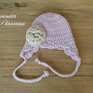 Baby Girl Hat Crochet Newborn Hat Baby Beanie With..