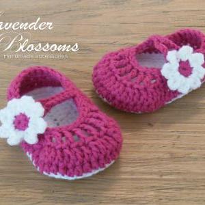 Mary Jane Shoes Crochet Newborn Shoes baby shoes